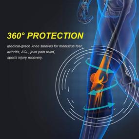 img 1 attached to Compression Sleeves，Knee Arthritis Meniscus Recovery Sports & Fitness
