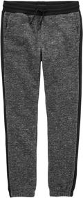 img 1 attached to 👖 Heather French Terry Joggers: Stylish Boys' Clothing and Pants for Toddlers