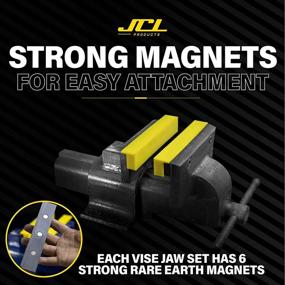 img 1 attached to 🔧 Enhanced JCL Soft Jaws: Including Irregular Compatibility for Optimal Gripping Performance