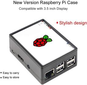 img 3 attached to MakerFocus Корпус Raspberry Pi 3 с вентилятором охлаждения и слотом для дисплея 3,5 дюйма - совместим с Raspberry Pi GPIO, подходит для Raspberry Pi 3B, 3B+, 2B, 2B+