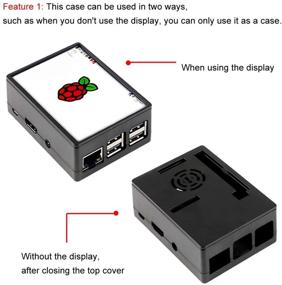 img 2 attached to MakerFocus Корпус Raspberry Pi 3 с вентилятором охлаждения и слотом для дисплея 3,5 дюйма - совместим с Raspberry Pi GPIO, подходит для Raspberry Pi 3B, 3B+, 2B, 2B+