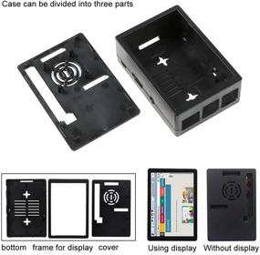 img 1 attached to MakerFocus Raspberry Pi 3 Case with Cooling Fan and 3.5 inch Display Slot - Compatible with Raspberry Pi GPIO, Suitable for Raspberry Pi 3B, 3B+, 2B, 2B+