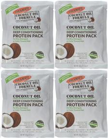 img 2 attached to 🥥 Palmers Coconut Oil Protein Pack, 2.1 Oz (Pack of 4) - Intensive Deep Conditioning Formula