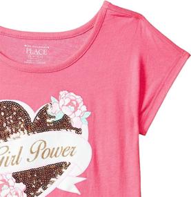 img 1 attached to 👧 Adorable Simplywht Girls' Graphic T-Shirt from Childrens Place: A Must-Have for Stylish Kids