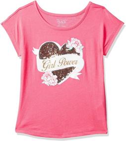 img 3 attached to 👧 Adorable Simplywht Girls' Graphic T-Shirt from Childrens Place: A Must-Have for Stylish Kids