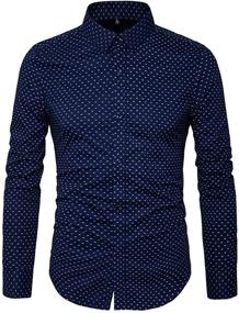 img 4 attached to MUSE FATH Men's Clothing - Trendy Green L Printed Shirt: 100% Shirt Quality