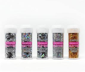 img 1 attached to 🎃 Hemway 54 Premium Glitter Tube Box - Versatile 0.34oz Powders for Halloween Makeup, Crafts & Decor