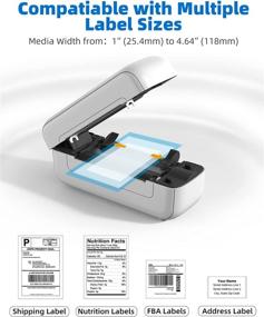 img 1 attached to 🖨️ Efficient Thermal Label Printer Packaging & Shipping Supplies: Labels & Labeling Equipment Solutions