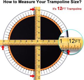 img 3 attached to 🔝 High-Quality Trampoline Mat Replacement - Fits 12FT Frames with 72 Pcs V-Ring and 5.5in Springs (Mat Diameter: 127in) - Springs Not Included