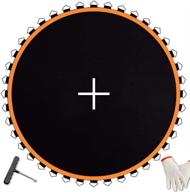 🔝 high-quality trampoline mat replacement - fits 12ft frames with 72 pcs v-ring and 5.5in springs (mat diameter: 127in) - springs not included логотип