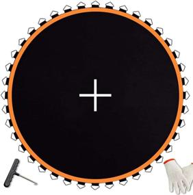 img 4 attached to 🔝 High-Quality Trampoline Mat Replacement - Fits 12FT Frames with 72 Pcs V-Ring and 5.5in Springs (Mat Diameter: 127in) - Springs Not Included