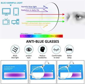 img 2 attached to STORYCOAST Blocking Glasses Eyeglasses Computer