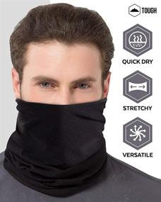 img 2 attached to Tough Headwear Reversible Microfiber Fleece Men's Accessories in Scarves