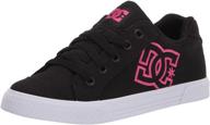 😍 stylish and comfortable: explore the dc women's chelsea low top casual skate shoe logo