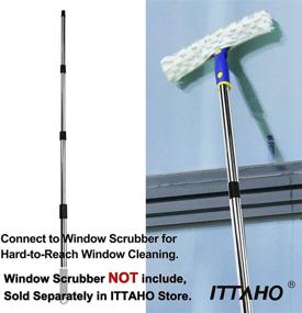 img 1 attached to ITTAHO Telescoping Attachment Microfiber Cleaning Black 4 8