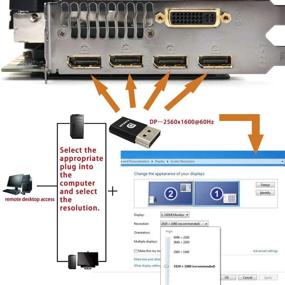 img 2 attached to 🔌 FUERAN DP - DisplayPort Display Emulator EDID Emulator Plug (3-Pack) for Headless 2560x1600@60Hz Experience