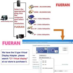 img 1 attached to 🔌 FUERAN DP - DisplayPort Display Emulator EDID Emulator Plug (3-Pack) for Headless 2560x1600@60Hz Experience