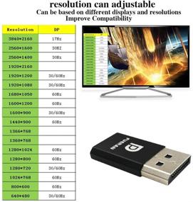 img 3 attached to 🔌 FUERAN DP - DisplayPort Display Emulator EDID Emulator Plug (3-Pack) for Headless 2560x1600@60Hz Experience