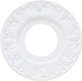 img 1 attached to 🏢 Westinghouse Lighting 7702700 - Molded Plastic Ceiling Medallion, 10 Inch Dia, 1 Pack, White Finish