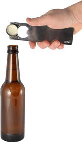 img 3 attached to 🍺 Portable OPNR Bottle Opener with Magnetic Lid Catch - Ideal for Beer, Soda, Home Bar, Bartender Use - Cap Catcher, Fridge Magnet! - High-Quality Stainless-Steel - Manual Handheld Operation - BRUSHED Finish