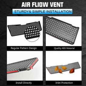img 1 attached to 🚗 Tesla Model 3 2021 Air Intake Grille - ABS Plastic Vent Cover for Improved Air Conditioning Inlet Protection - Model 3 Accessories