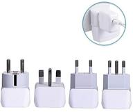 ceptics 4 pack european plug adapter set for cell phones, tablets, iphone, cameras - compatible with europe, italy, germany, england, spain, iceland, france (type g, e/f, type c, type l) logo