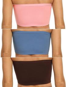img 3 attached to Venbond 3 4Packs Seamless Strapless Brarette Women's Clothing in Lingerie, Sleep & Lounge