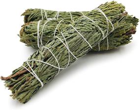 img 3 attached to 🌲 Cedar Incense Wands: Authentic USA Grown Smudge Stick Bundles (Pack of 3, 4")