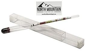 img 2 attached to 🧪 North Mountain Supply - NMSTS-H Glass Triple Scale Hydrometer - Specific Gravity 0.760-1.150 - Potential ABV 0-16% - Sugar Content Per Liter 0-341 - Clear