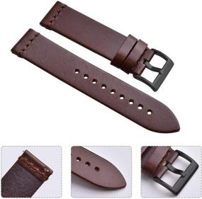 img 3 attached to Enhance Your Style with 👩 Ritche Leather Watch Bands for Women's Watches