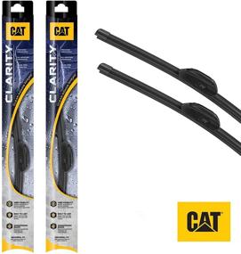 img 4 attached to Caterpillar Clarity Premium Performance All-Season OEM Replacement Windshield Wiper Blades – Streak-Free, Spotless, and Silent – 22 + 21 Inch (Pair for Front Windshield) – Black