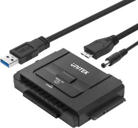 img 4 attached to 💻 Unitek USB 3.0 to IDE and SATA Converter: External Hard Drive Adapter Kit for Universal 2.5/3.5 HDD/SSD, One Touch Backup & Restore, 12V/2A Power Adapter Included