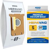 🧹 veva 20 pack premium vacuum filter bags: type el202f s-bags compatible with electrolux el6985 el6988, el6989, el7000, el7020, and el7025 series - efficient cleaning solutions логотип