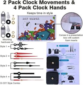 img 3 attached to ⏰ EMOON Wall Clock Movement Mechanism with Silent Sweep Quartz Motor Kit - Clock Repair DIY Replacement - Includes 4 Pack Clock Hands - Custom Clock Accessories (Shaft Length 5/8 in)