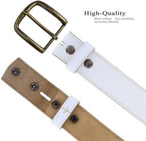 img 3 attached to 👔 Premium BS1200 Genuine Leather Replacement Casual Men's Accessories and Belts: Stylish and Versatile Options for Every Outfit