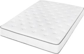 img 2 attached to 🛏️ Olee Sleep Twin Size 10 Inch Gel Infused Foam Top Innerspring Mattress - White