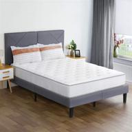 🛏️ olee sleep twin size 10 inch gel infused foam top innerspring mattress - white логотип