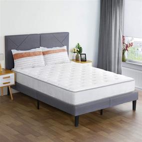 img 4 attached to 🛏️ Olee Sleep Twin Size 10 Inch Gel Infused Foam Top Innerspring Mattress - White