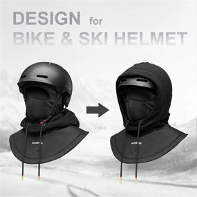 img 2 attached to 🎿 Ultimate Protection: Ski Mask Thermal Fleece Balaclava for Cold Weather Winter Men