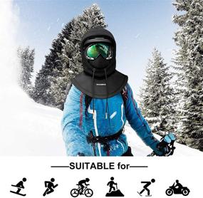 img 1 attached to 🎿 Ultimate Protection: Ski Mask Thermal Fleece Balaclava for Cold Weather Winter Men