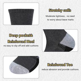 img 1 attached to COOVAN Cushioned Athletic Running Socks