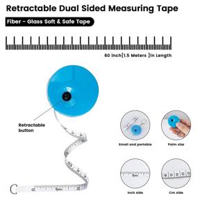 img 2 attached to 📏 Huangxuan Retractable Centimeter Measuring Tape: Accurate Measurements Made Easy