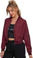 👩 stylish women's classic jacket bomber: romwe fashion essentials for women logo
