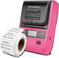 netumscan label maker: portable bluetooth thermal printer for android & ios - ideal for labeling, address, qr code, barcode, cable and more in home & retailing logo