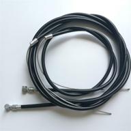 🚴 lucas shops: high-quality 1 pair front and rear brake cable - black bicycle brake wire logo