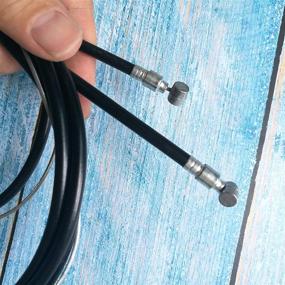 img 2 attached to 🚴 Lucas Shops: High-Quality 1 Pair Front and Rear Brake Cable - Black Bicycle Brake Wire