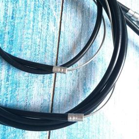 img 3 attached to 🚴 Lucas Shops: High-Quality 1 Pair Front and Rear Brake Cable - Black Bicycle Brake Wire