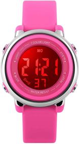 img 4 attached to Function Waterproof Stopwatch Digital Wristwatch Girls' Watches in Wrist Watches