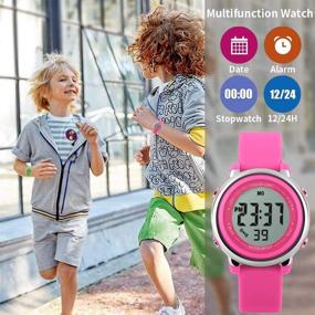 img 3 attached to Function Waterproof Stopwatch Digital Wristwatch Girls' Watches in Wrist Watches