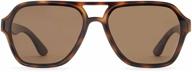 🕶️ glindar tortoise polarized aviator sunglasses logo